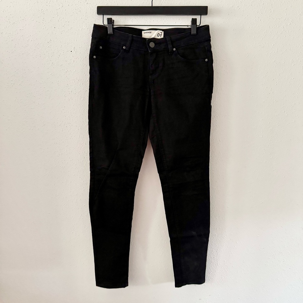 GARAGE Black Wash Low-Rise Skinny Jeans Women's Size 7 Stretch Full Length
